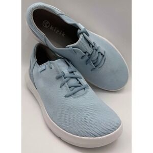 Kizik Madrid Eco Knit Hands Free Wmn's Sz 10 Men's 8.5 Slip On W Lace Tie Blue